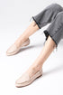 Genuine Leather Skin Color Loafer